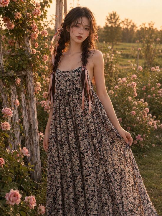 NATURAL LIFE Dresses & Skirts - Natural Life Among Wildflowers + Daydreams flowy blooming floral maxi dress L